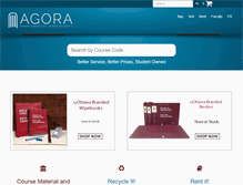 Tablet Screenshot of agorabookstore.ca